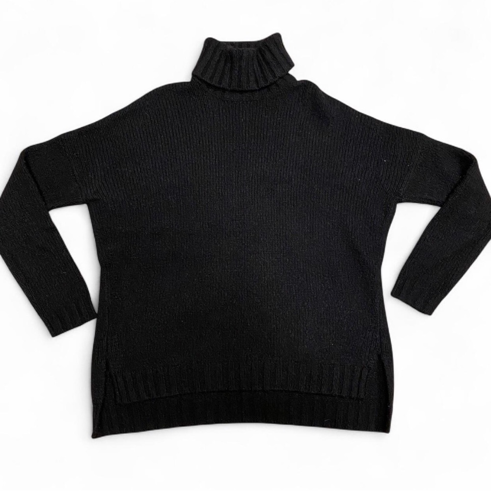 Vince Black Cashmere Turtleneck Sweater